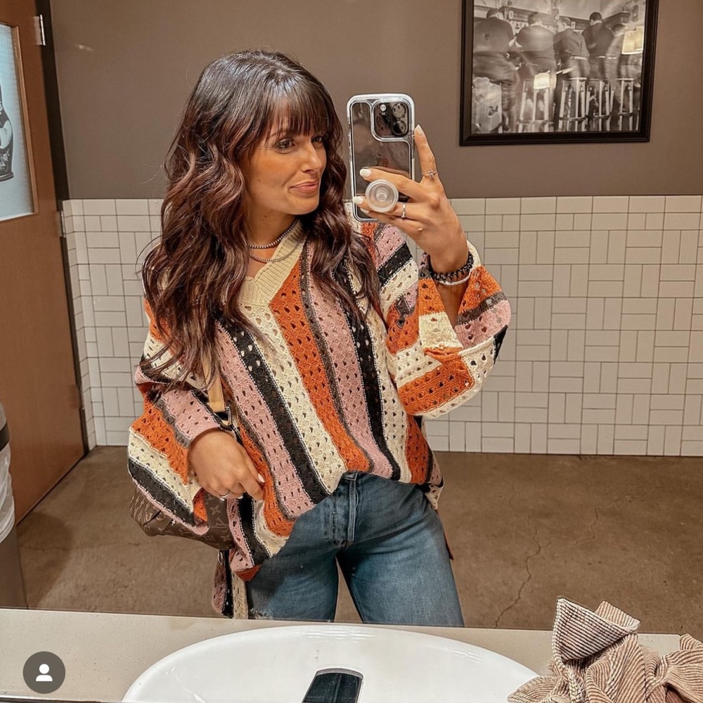 Stripped hippie sweater - desert down ranch wear